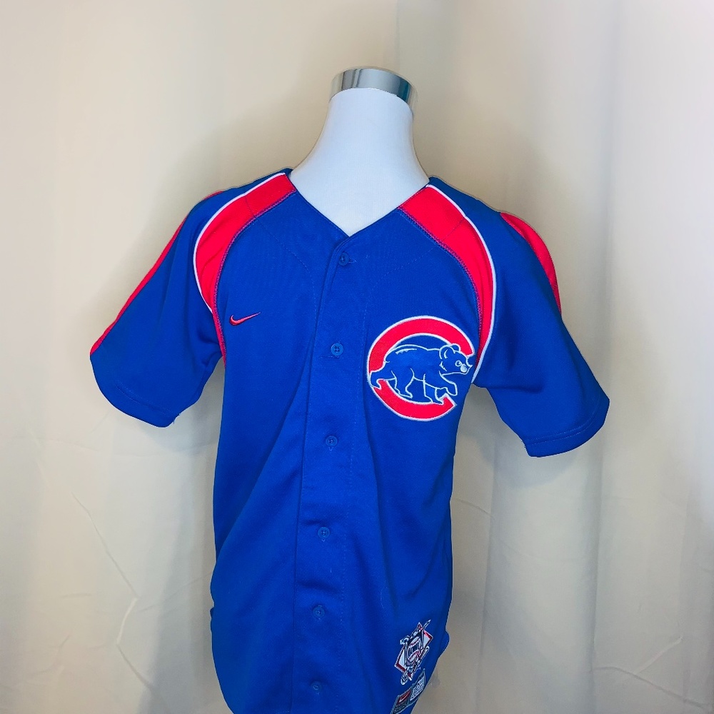 Chicago Cubs Nike MLB Baseball Blue Jersey Youth M